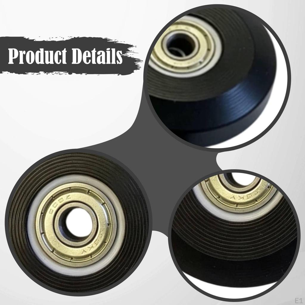 4 Pieces Pilates Reformer Wheels Bearings Direct Pu Construction Quiet Suitable for Exercise Gym
