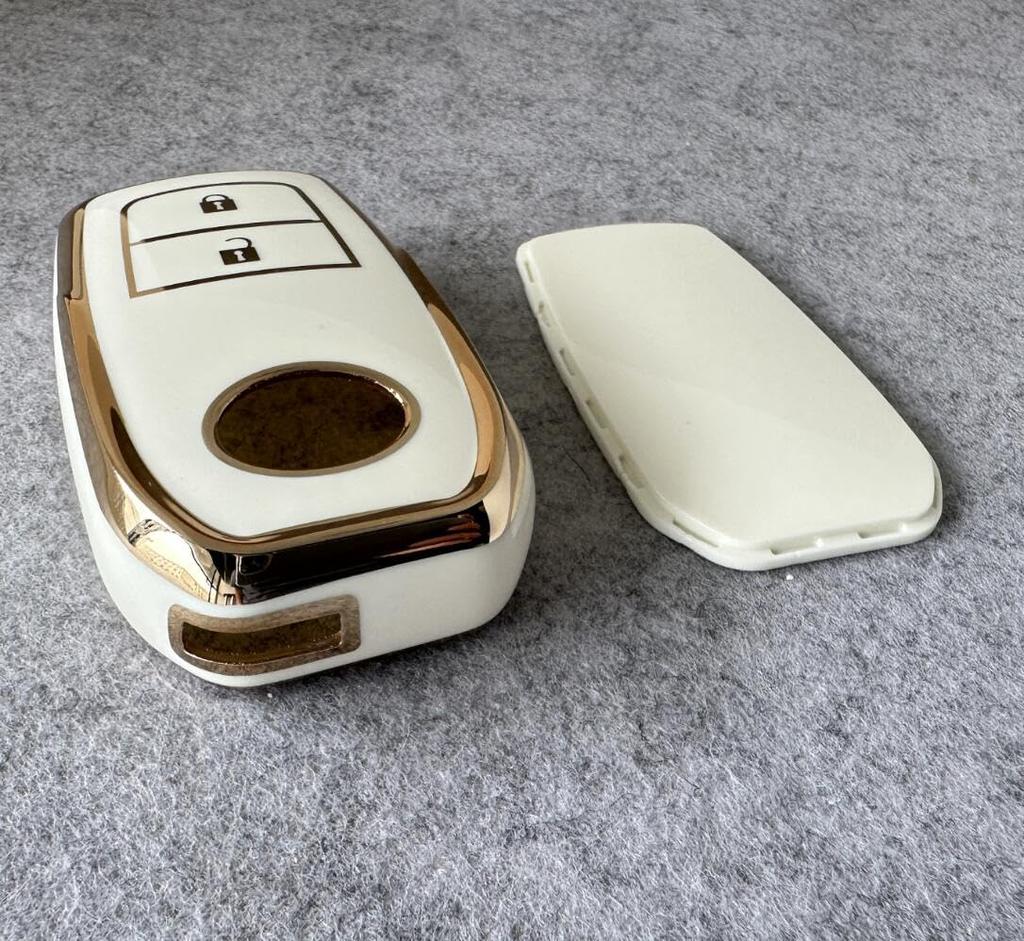Kinotaka Toyota Dedikerad Design TPU 2-knapps Smartnyckelfodral för Yaris Cross Prius