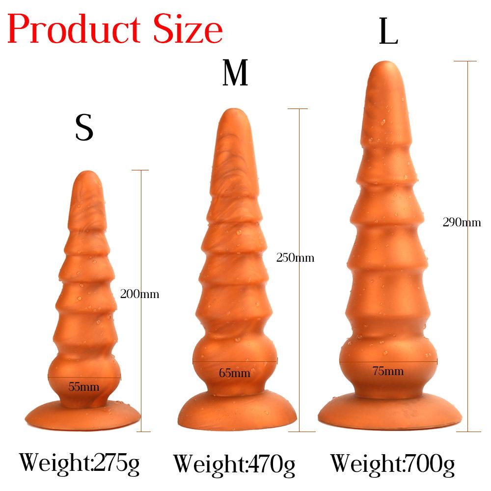 Riesiger Buttplug Analkugeln Vagina Anus Großer Buttplug Prostata Erotisches Analsex-Spielzeug für Frau Mann Sex Analkugeln