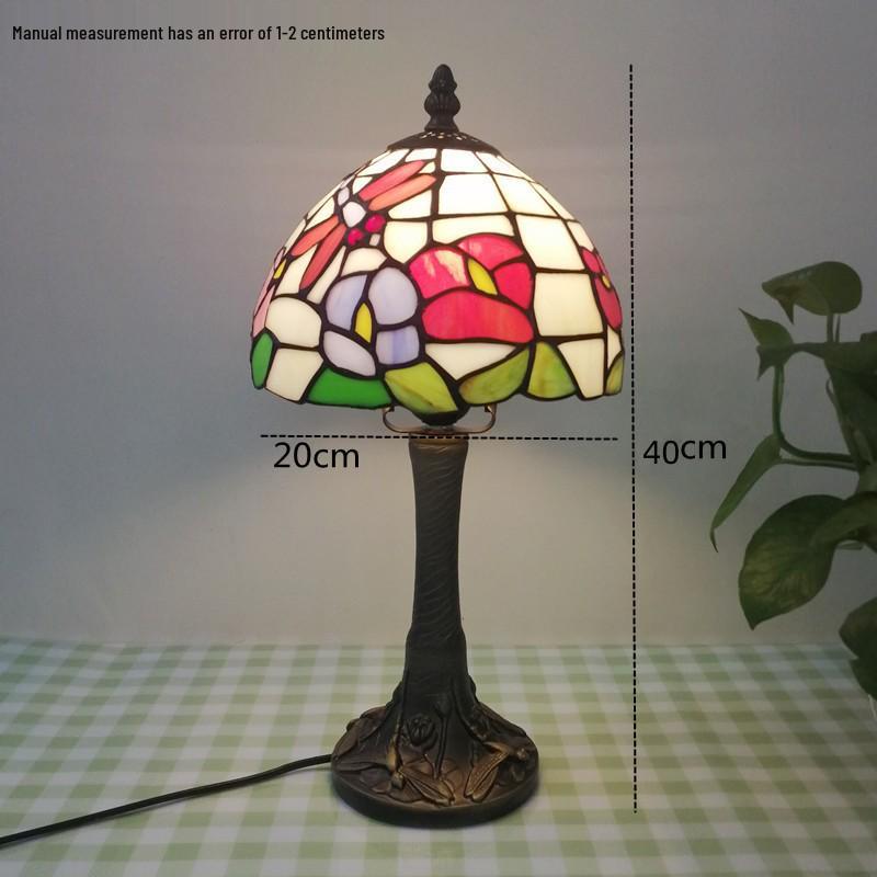 Tiffany Style Desk Lamp for Bedroom, Living Room, or Children's Room Night Light