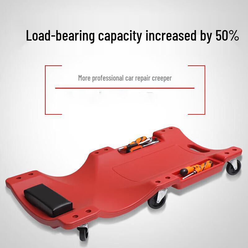 Churong 40-inch Thickened Car Repair Creeper with LED Light