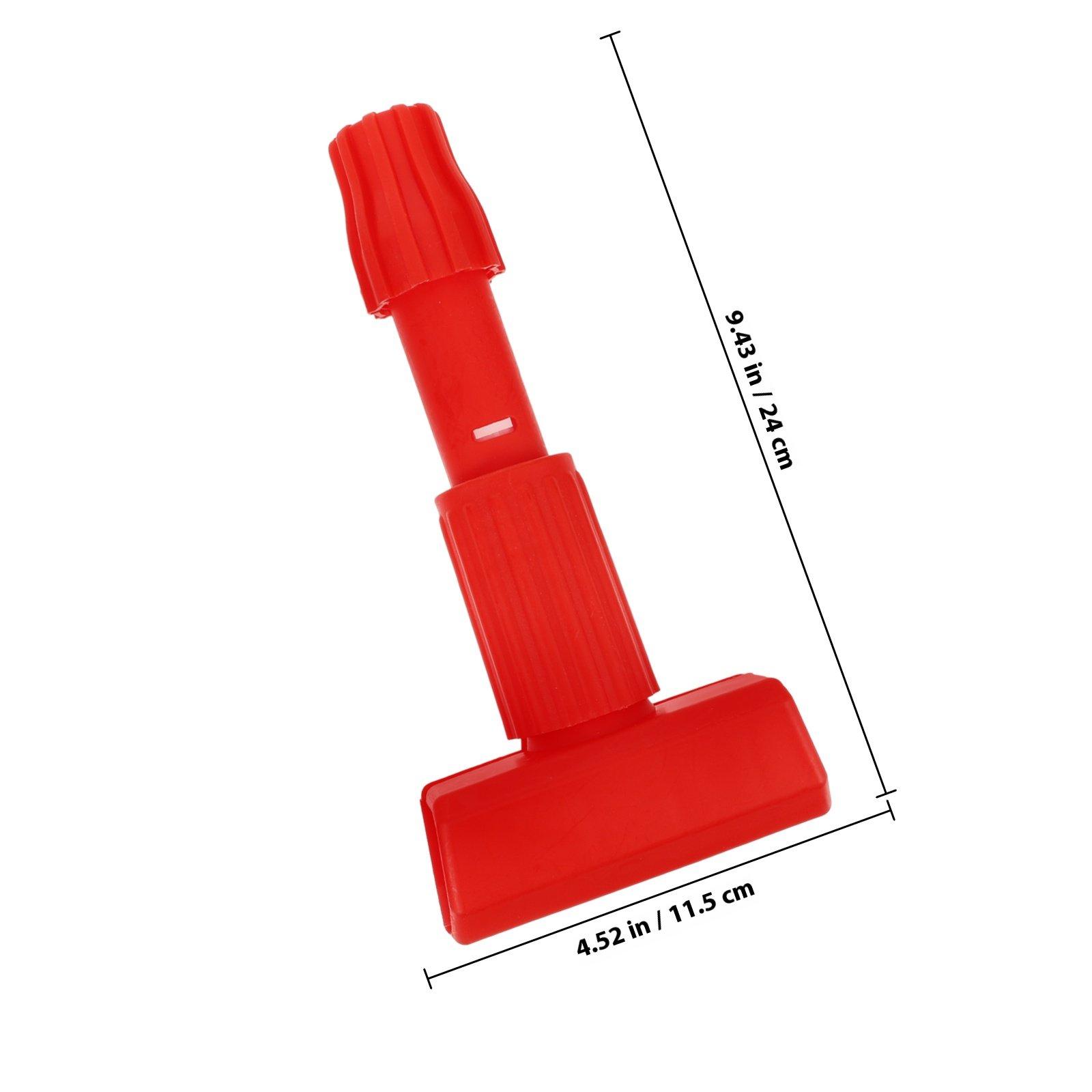 2pcs Handle Accessories Green Clamp Replacement Part Floor Mop Efficient Cleaning Task Spotless Surface Plastic красный