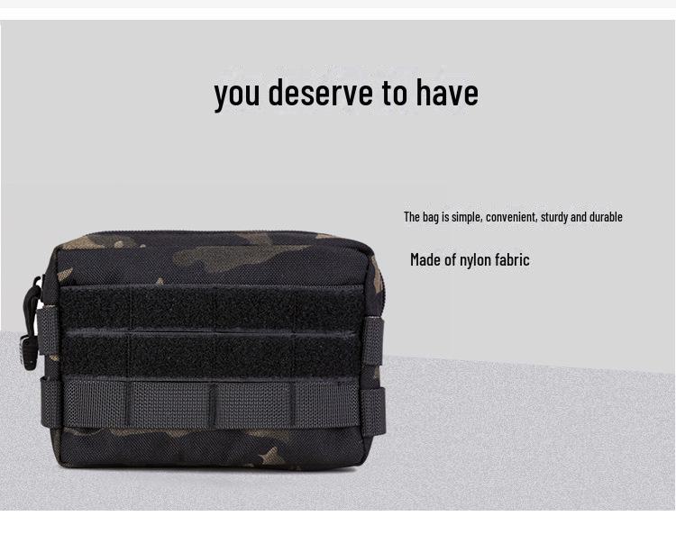 Camouflage-schwarze Outdoor-Pendlertasche – EDC-Werkzeug und Notfallvorräte für Militärfans