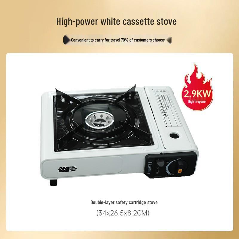 Portable Infrared Windproof Cassette Stove for Outdoor Cooking