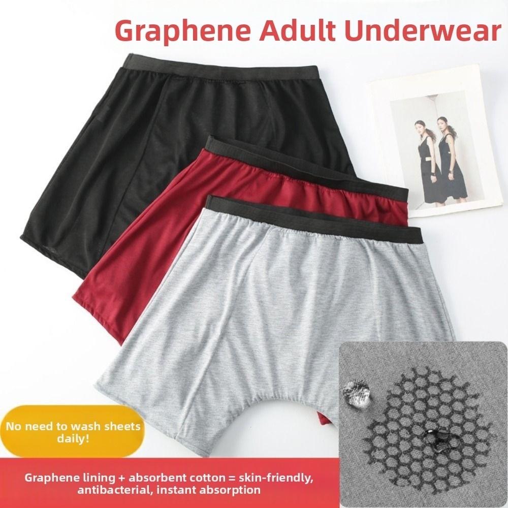 Antibacterial Graphene Adult Diaper Pants Leak-Proof Incontinence Underwear Elderly Care