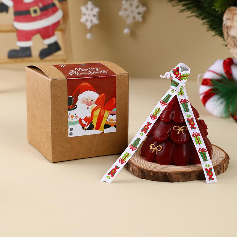 Ins Christmas Tree Aromatherapy Candle Christmas Festival Gift Companion Hand Gift Home Decor Atmosphere Party Decoration