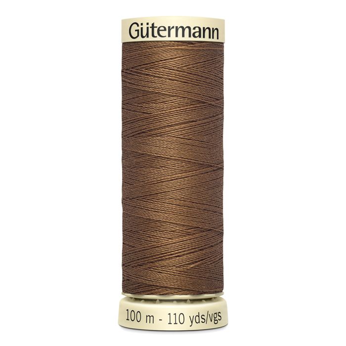 Lot de 5 bobines 100m Fil 100% polyester Gutermann Ref 788988 - Att 124 - camel