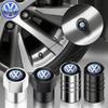 OPQ1 Car Tire Wheel Valve Caps Cover Suede Car Key Chain Ring Keychain For VW GTI Polo Golf Passat Tiguan Arteon Jetta Beetle T-ROC