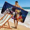 Demon Slayer2 Print Beach Towel, Large Soft Quick Dry Towel for Beach Camping Swimming