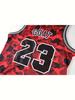 Men's #23 Embroidered Basketball Top, Fashionable Tank Top for Men