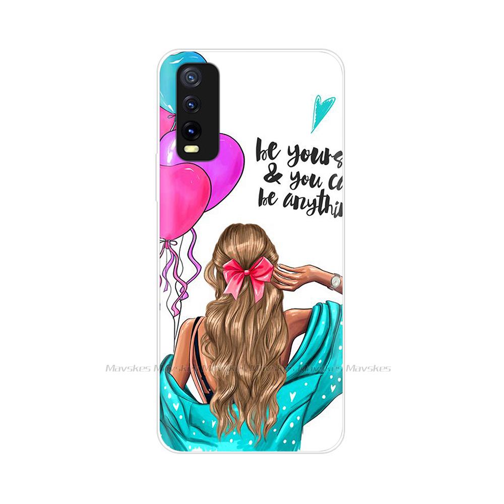 For Coque Vivo Y11s Case Soft Silicone Fundas Back Cover For Vivo Y11s V2027 V2029 Cute Phone Case For Vivo Y 11s TPU Bumper