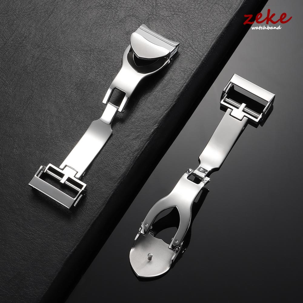 Metal Folding Buckles for Tudor 18mm Stainless Steel Buckle for Leather Rubber Watchband Clasp Polished Silver Deployment Clasps