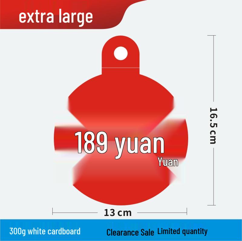 Discount Promotion Tag for Clothing & Accessories Display Stand
