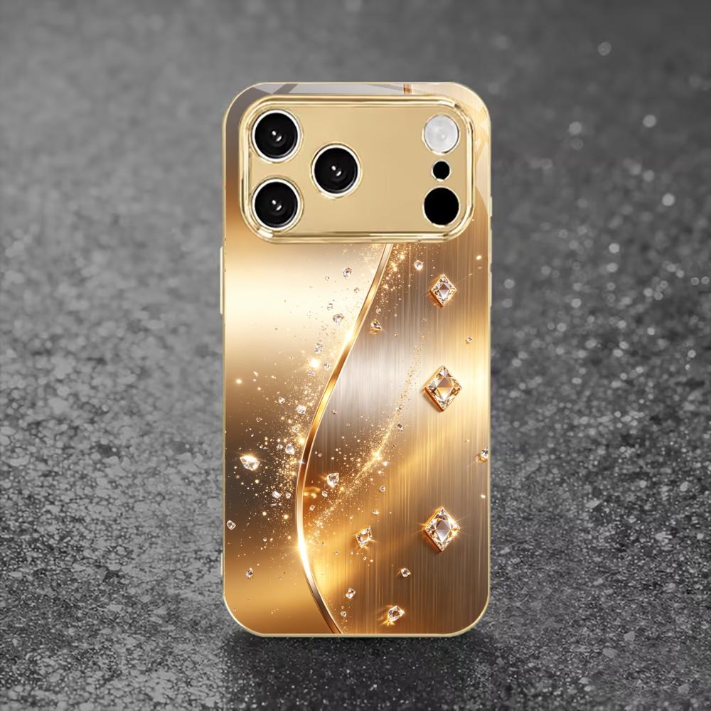 High-end Luxurious Fashion phone case for funda iphone for iphone 17 pro max cover glass for iPhone 17 16 15 14 13 12pm Pro Plus