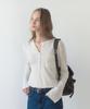 HAINT Boy Fit Soft Henley Neck Knitwear_Ivory