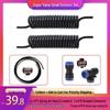 Telescopic Air Hose Set: 8mm/6mm Coil Tube, Scissor Lift Spring, Cylinder Connector Fittings