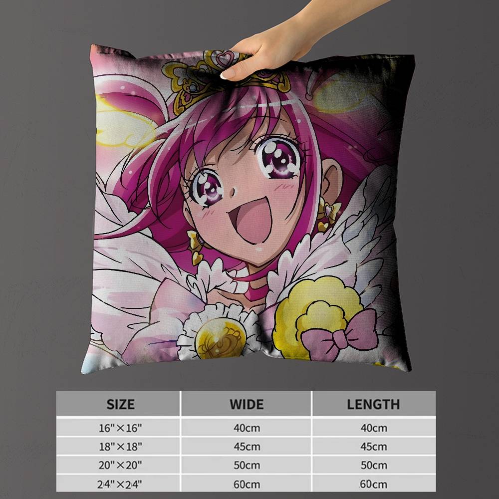 Smile Precure Anime Cushion Cover Decorative Pillow Sofa Home Decor Case Pillow Cases