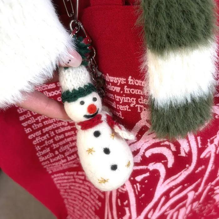 [Wool]_snowman Keyring