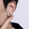 Letter Stud Earrings - Sophisticated Male Ear Ring for Versatile Use. Compact and Delicate Earrings for Any Occasion.