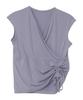 Mauna Loa Ice Casual Size Purple Women's Cache-Coeur Dress, M,