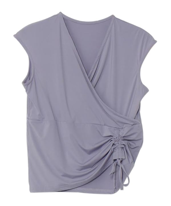 Mauna Loa Ice Casual Size Purple Women's Cache-Coeur Dress, M,