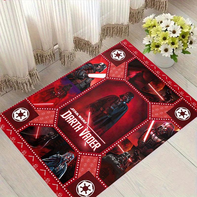 1 ks Koberec Star Wars, Plošný koberec, Ložnice a Herní místnost, Odolný, Odolný proti skvrnám a Snadno čistitelný, Obývací pokoj