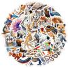 50 Unique Waterproof Watercolor Horse Stickers: Perfect for Phones, Cups, and Kids' Planners