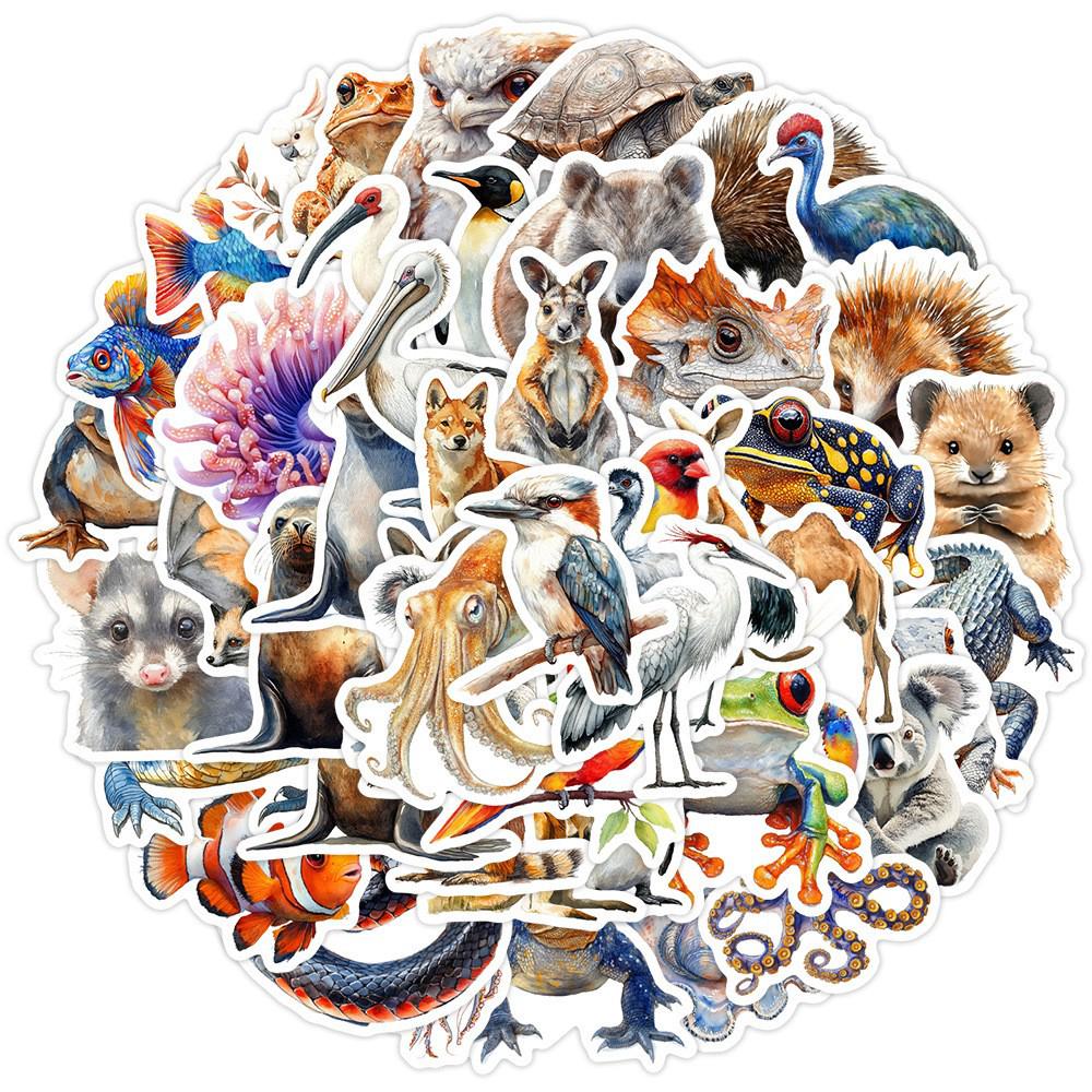 50 Unique Waterproof Watercolor Horse Stickers: Perfect for Phones, Cups, and Kids' Planners