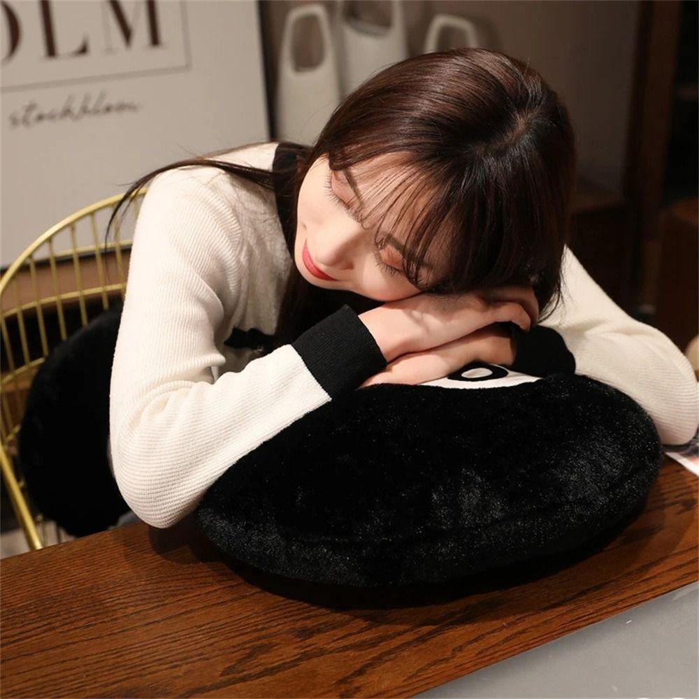 Toy 8 Ball Plushies 8 Ball Plush Pillow Billiards 8 Ball Plush Toy Simulation Billiards Plush Toys