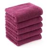 Towel Factory Lab Hotel-Quality Face Towels, Set of 5 [Precious] Raspberry Pink, Highly Absorbent, 004, Approx. 34 X 80cm