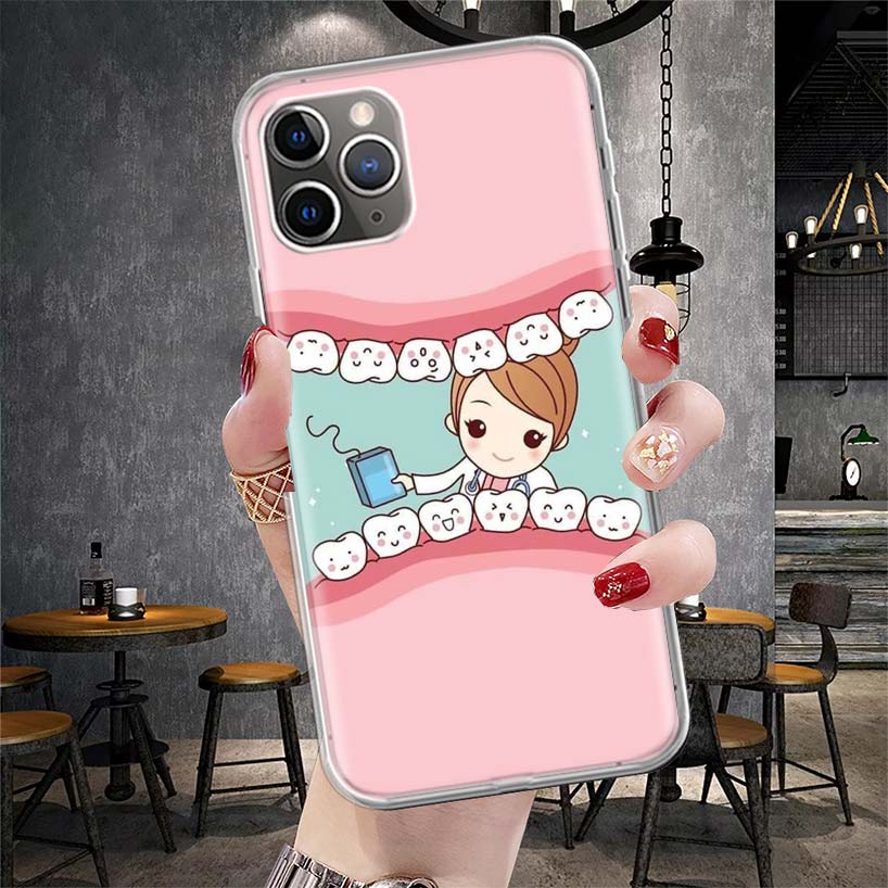 

Wisdom Teeth Dentist Tooth Soft Phone Case For IPhone 11 17 Air 16E 16 Pro Max 15 + 14 Plus 13 Mini 12 Apple 7 SE 8 Fundas Coque iPhone 17 Pro Max