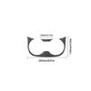 2Pcs Carbon Fiber Interior Rear Center Cupholder Cover Trim For Toyota Tacoma