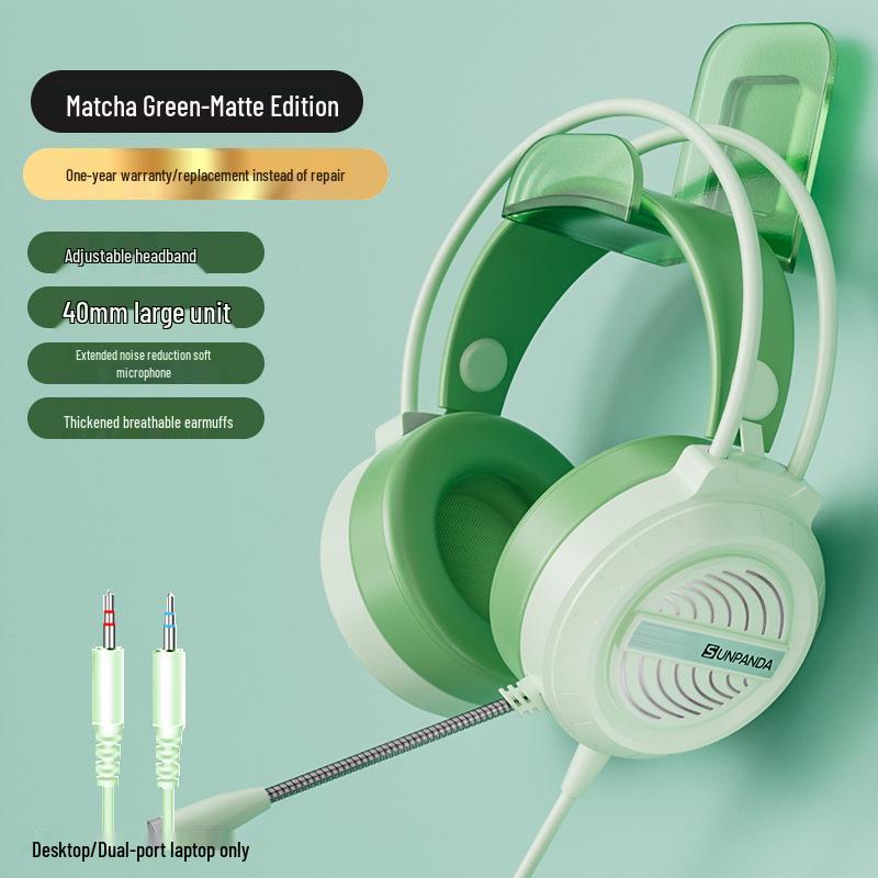 Wired Over-Ear Gaming Headset with Microphone for Mobile, Desktop & Laptop