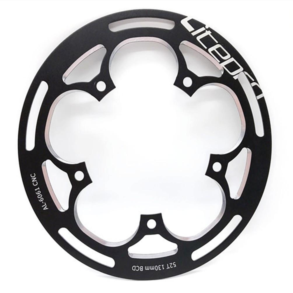 Litepro Folding Bike 52 54T Chainwheel Protector MTB Road Bicycle 130BCD Guard Sprocket Defend Crankset Chainring Protect 52T