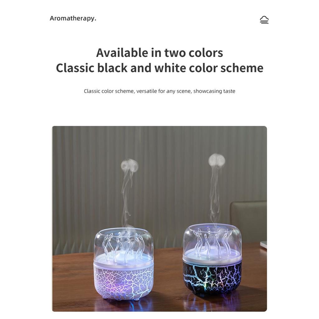 280ml Rotating Jellyfish Aroma Diffuser Air Humidifier with Remote & Timer Ultrasonic Aromatherapy Diffusers Mist Maker for Room