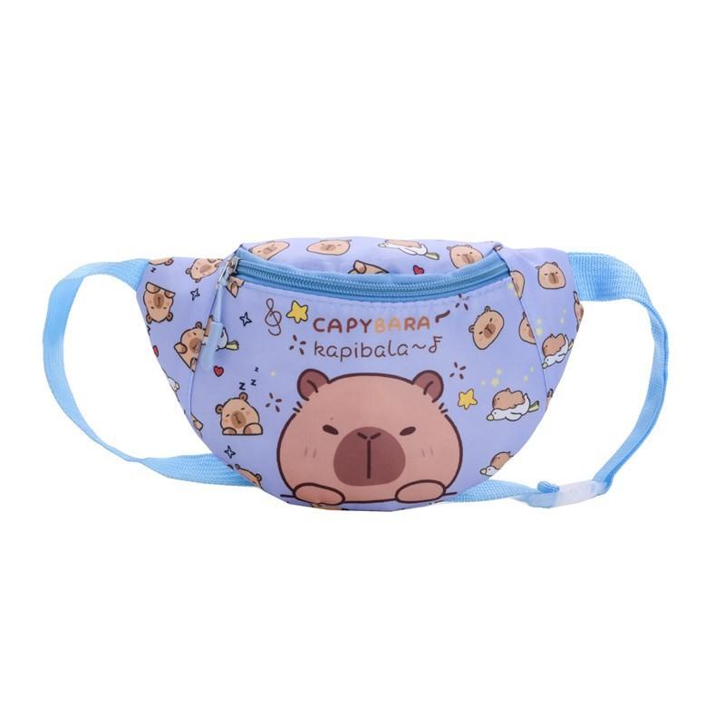 Crossbody Printed Capybara Chest Bag Children Cartoon Outdoor Leisure Waist Pack