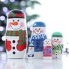 5pcs Christmas Handpainted Cute Wooden Matryoshka Dolls Russian Nesting Dolls Set Home