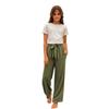 Girls' Washed Wide Leg Pants - Lightweight Wrinkle Texture Summer Trousers