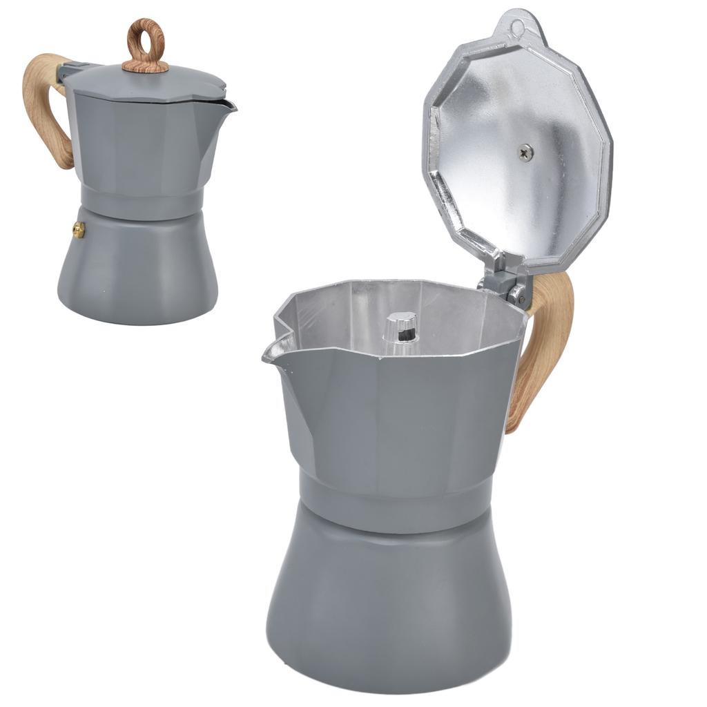 Stovetop Coffee Maker Classic Octagonal Style Coffee Making Pot for Camping Household Office150ML
