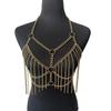 Festival Body Chain Harness Summer Waist Chain Metal Breast Chain Body Jewelry Rave Outfit  Dance Costume Accessories