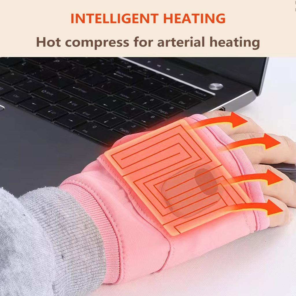 Winter Heated Gloves USB Rechargeable Smart Electric Heated Gloves Gaming Outdoor Warm Heating Gloves