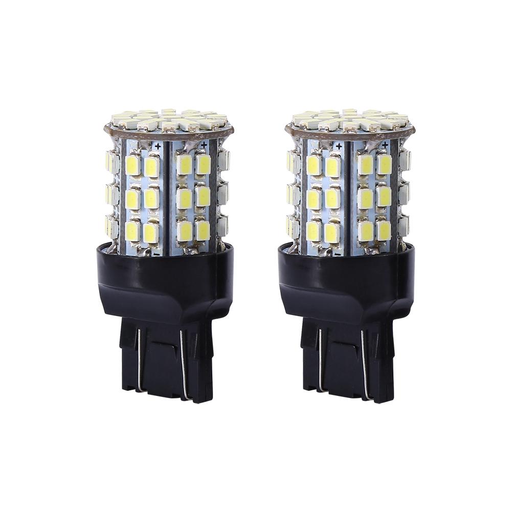 1 Pair Car Turn Signal Light Bulbs, 7443 64th-AND White 6000K LED Bulb for Stop Brake Reverse