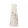Kaslead New Arrival Women's Clothing Fashion Style Fashion Casual Embroider Printing Slip Dress