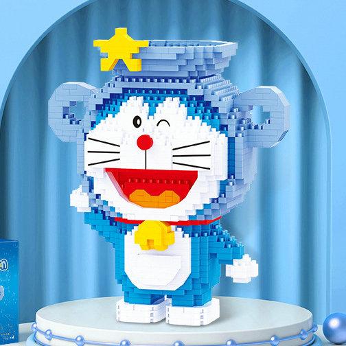 Doraemon Nobita Cartoon Micro Particle Building Blocks Anime Figure Assembly Toy for Kids Gift