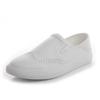Mocassini da donna in pelle di vacchetta bianca: Scarpe in Pelle Slip-On Versatili per la Primavera/Estate 2025