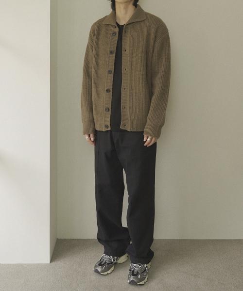 Siiiido Hermann Heavy Yak Wool Collar Cardigan #2