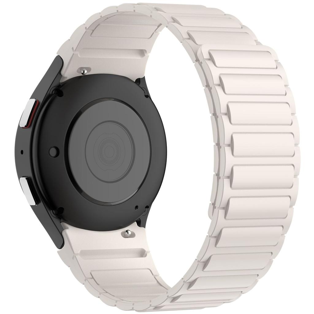 No Gaps Soft Silicone Magnetic Strap for Samsung Galaxy Watch 8 Classic 46mm Sport Band for Galaxy 7/6/5/4 40mm 44mm 45mm 47mm 43mm Curved End Strap