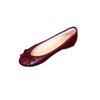 Sheepskin version~ Gentle retro bow flat-bottomed ballet shoes for women's comfortable soft-soled round head one-pedal light-mouth single shoes