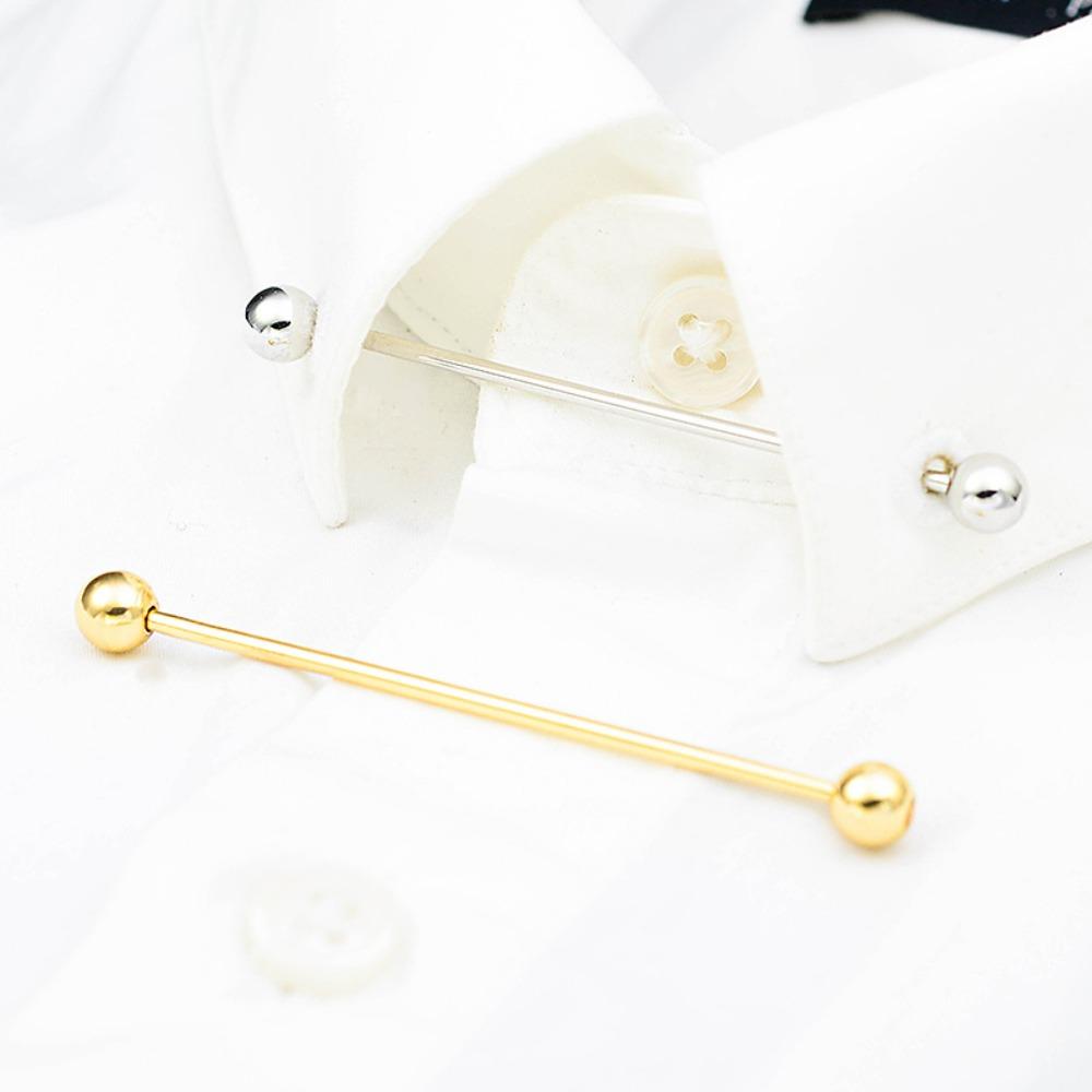 3pcs Copper Metal Tie Pin Luxury Men Necktie Buckle Creative Collar Button Men Accessories