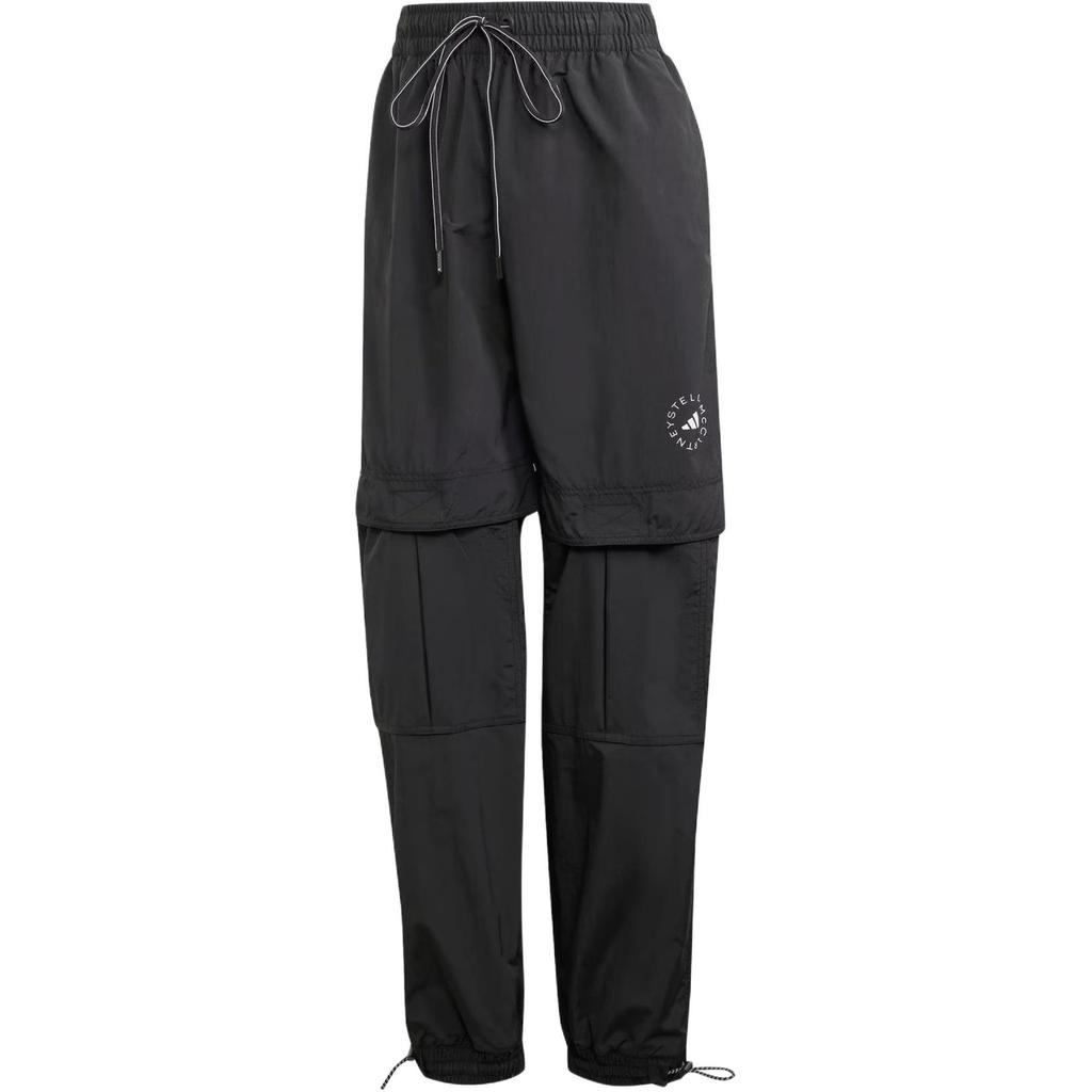 Adidas Solid Color Cuffed Casual Pants Women Bottoms Black IJ0564